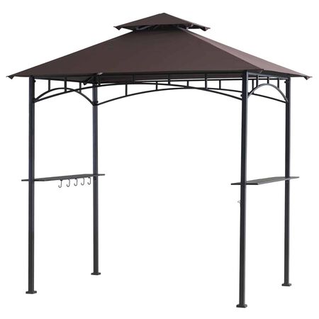 Living Accents Polyester grill Grill Gazebo 8 ft. H X 5 ft. W