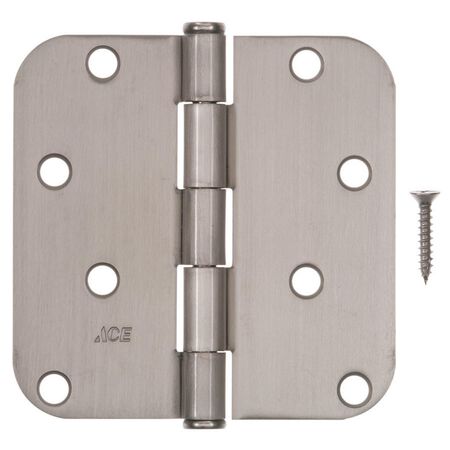 Ace 4 in. L Satin Nickel Residential Door Hinge 1 pk