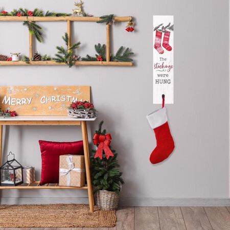 P. Graham Dunn Multicolored Wall Stocking Hanger Indoor Christmas Decor 23.75 in.