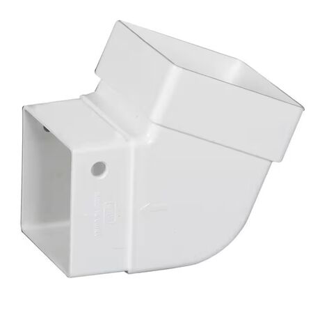 Gutter Vinyl Downspout Ell White