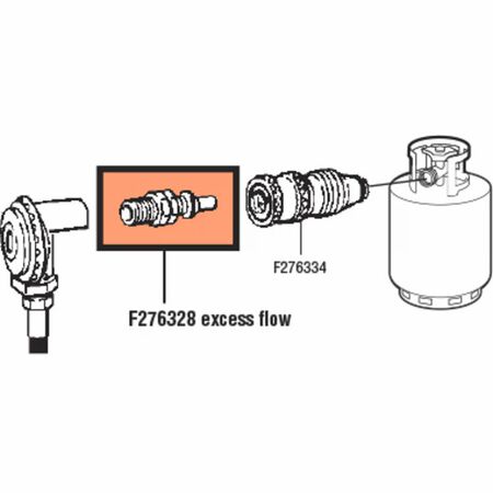 Mr. Heater 1/4 in. D Brass Male Pipe Thread x Male Plug Excess Flow Male Plug