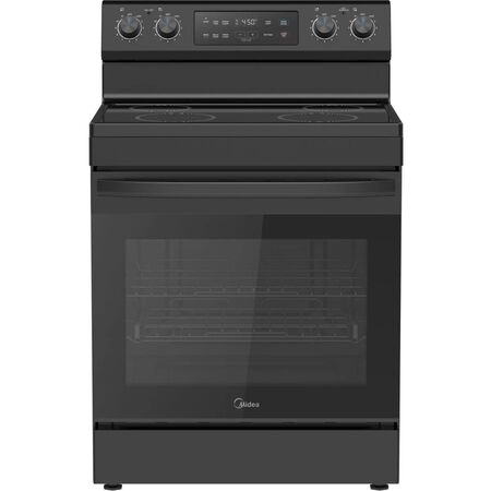 Midea 30 in. Black Freestanding Electric Range with 4 Radiant Elements 6.3 cu. ft.
