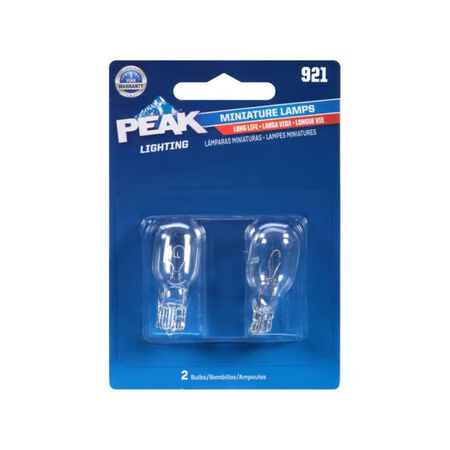Peak Incandescent Indicator Miniature Automotive Bulb 921