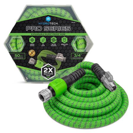 Hydrotech ProSeries 50 ft. L Heavy Duty Professional Grade Expandable Flexible Garden Hose