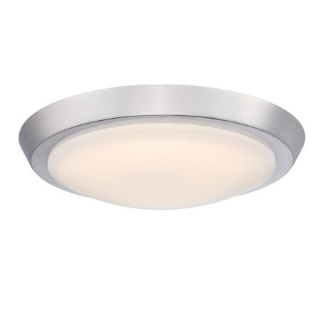 Westinghouse 2.25 in. H X 11 in. W X 11 in. L Brushed Nickel LED Ceiling Light Fixture