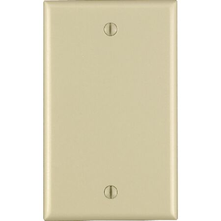 Leviton Ivory 1 gang Thermoset Plastic Blank Wall Plate 1 pk