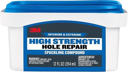 3M CC-12-DT High Strength Hole Repair , Color Changing Spackling Compound, 12 fl oz, 12/case