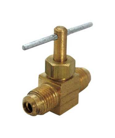 Ace 1/4 in. Dia. x 1/4 in. Dia. Brass Straight Flare Needle Valve