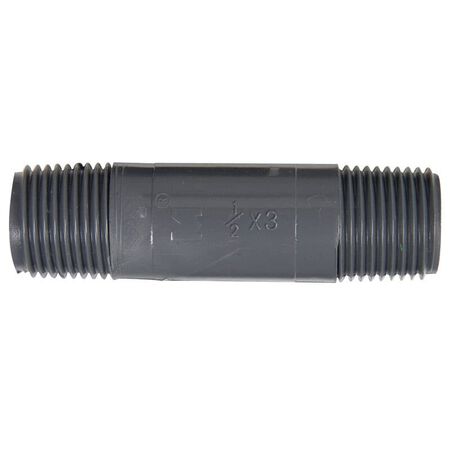 B&K Schedule 80 1/2 in. MIP X 1/2 in. D MIP PVC 3 in. Nipple 1 pk