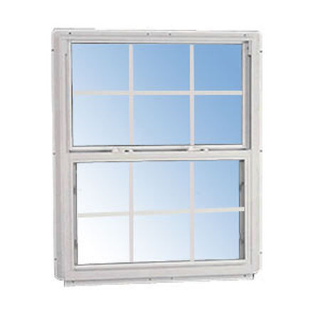 3' x 4'4" White Aluminum Window (6/6 Window Pane Arrangement) Series 96