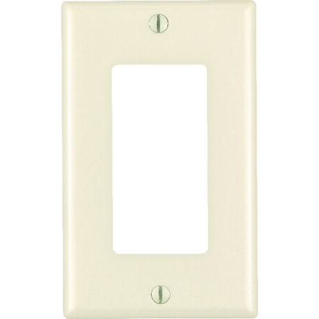Leviton Decora Almond 1 gang Thermoset Plastic GFCI/Rocker Wall Plate 1 pk