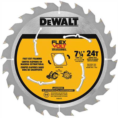 7-1/4" 24T Circular Saw Blade
