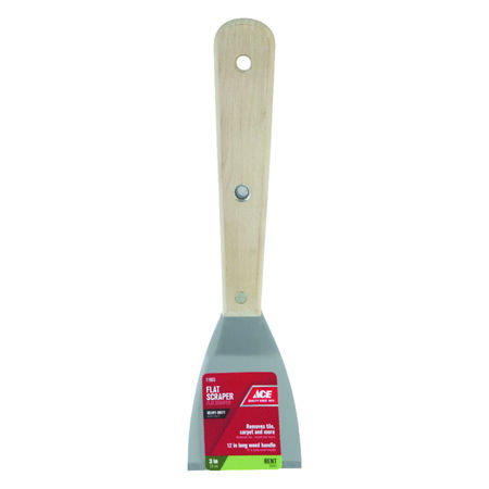 Ace 3 in. W Steel Bent Flat Scraper