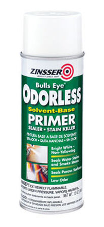 Zinsser Bulls Eye Odorless Oil-Based Interior Primer 13 oz. White Flat