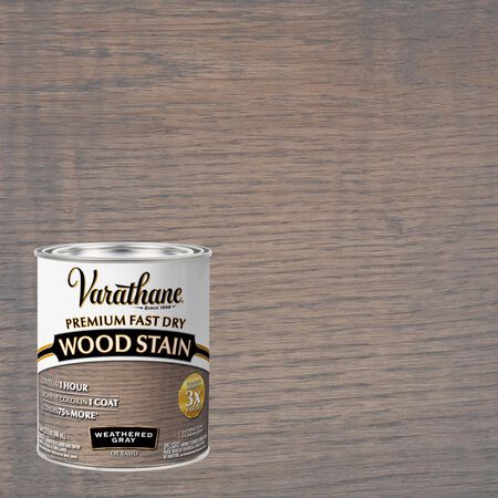 Varathane Premium Weathered Gray Oil-Based Fast Dry Wood Stain 1 qt