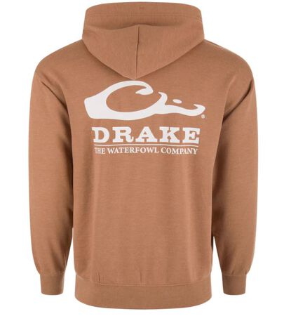Drake The Waterfowl Company Logo Hoodie - Golden Pecan Dark Heather XL