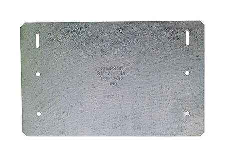 Simpson Strong-Tie Galvanized Steel Nail Plate Zmax 8 in. H x 5 in. W 16 Ga.
