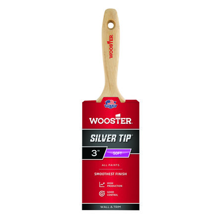 Wooster Silver Tip 3 in. Soft Flat Paint Brush