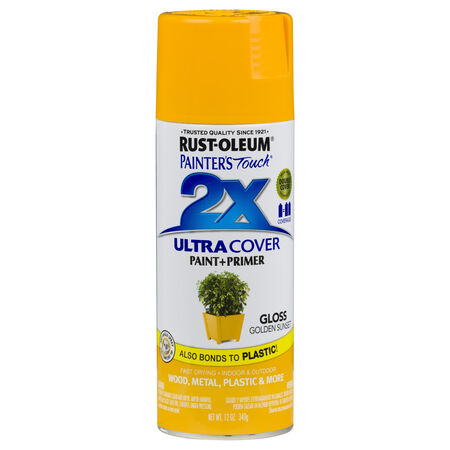 Rust-Oleum Painter's Touch 2X Ultra Cover Gloss Golden Sunset Spray Paint 12 oz