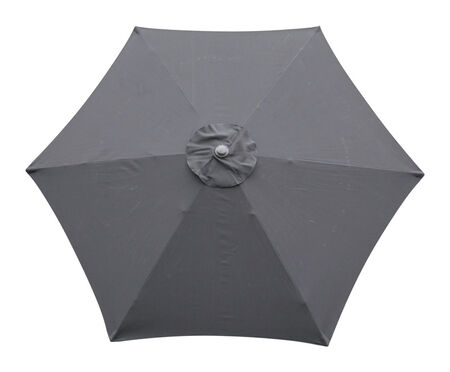 Living Accents 9 ft. Dia. Tiltable Patio Umbrella Black