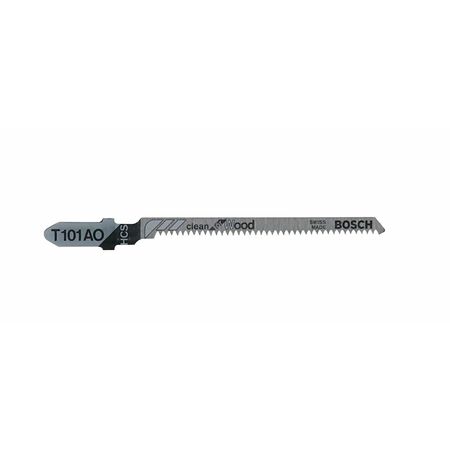 Bosch 3-1/4 in. Carbon Steel T-Shank Pointed teeth and ground Jig Saw Blade 20 TPI 5 pk