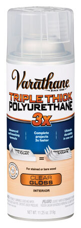Varathane Triple Thick Transparent Polyurethane Clear Gloss 11.25 oz.