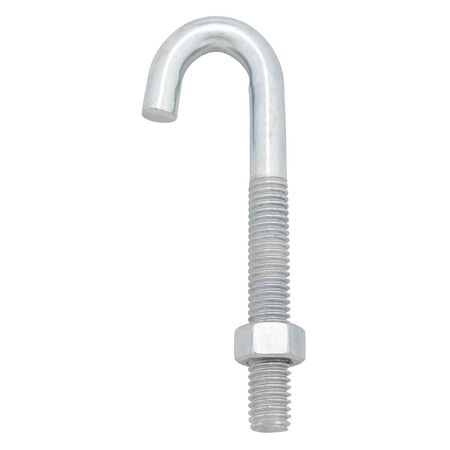 Hampton Medium Zinc-Plated Silver Steel 13/16 in. L J-Bolt 175 lb 1 pk