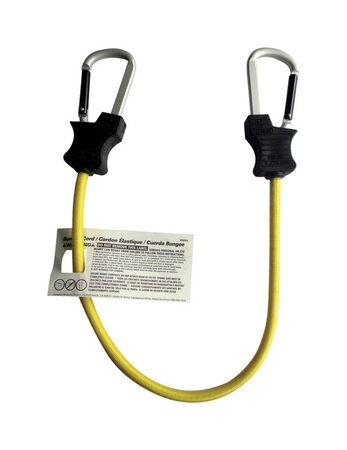 Keeper Black/Yellow Bungee Cord 24 in. L X 0.315 in. T 1 pk