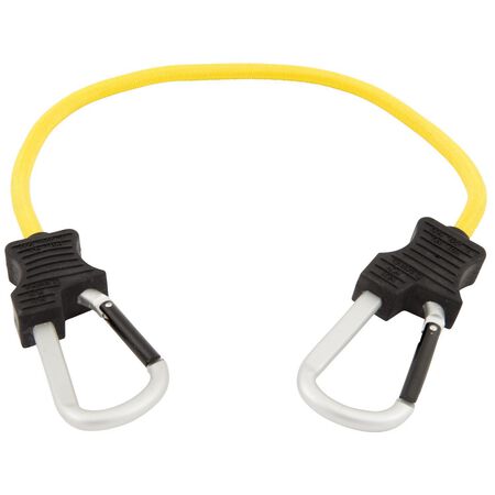 Keeper Black/Yellow Bungee Cord 24 in. L X 0.315 in. 1 pk