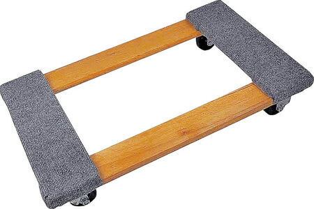 Furniture Dolly, 1000 lb 30 in L x 18 in W x 5-1/2 in H, Hardwood
