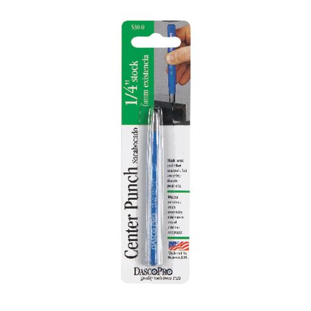 Dasco Pro 1/4 in. High Carbon Steel Center Punch 4 in. L 1 pc