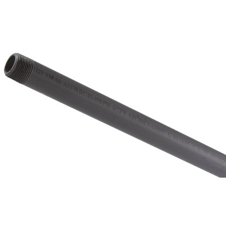 B&K Schedule 80 PVC Nipple 3/4 in. D X 48 M L 345 psi