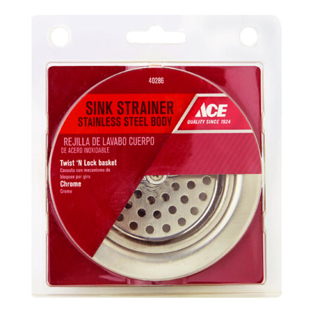 Ace 3-1/2 in. D Stainless Steel Basket Strainer Assembly