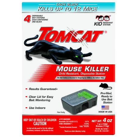 Tomcat Disposable Bait Station For Mice 4 pk