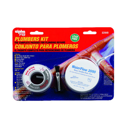 Alpha Fry 6 oz Lead-Free Plumbers Kit 0.12 in. D Silver-Bearing Alloy 1 pc