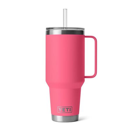 YETI Rambler 42 oz Tropical Pink BPA Free Straw Mug Straw Mug