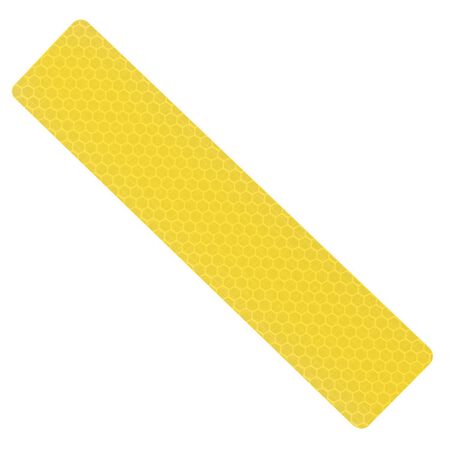 HILLMAN 1.3 in. W X 6 in. L Yellow Reflective Safety Tape 1 pk