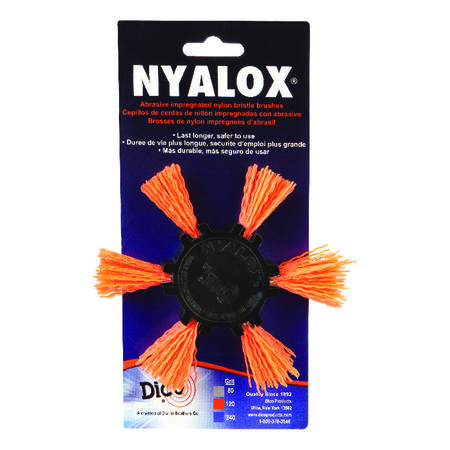 Dico Nyalox 4 in. D Aluminum Oxide Mandrel Mounted Flap Brush 120 Grit 1 pc