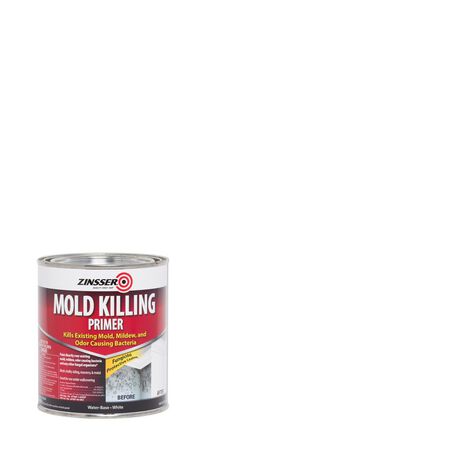Zinsser White Water-Based Acrylic Mold Killing Primer 1 qt
