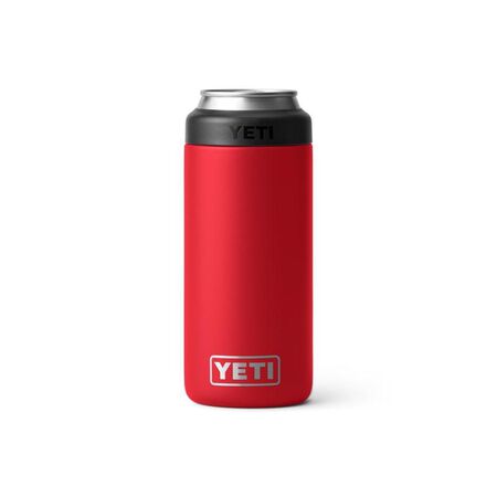 YETI Rambler 12 oz Rescue Red BPA Free Colster Slim Can Insulator