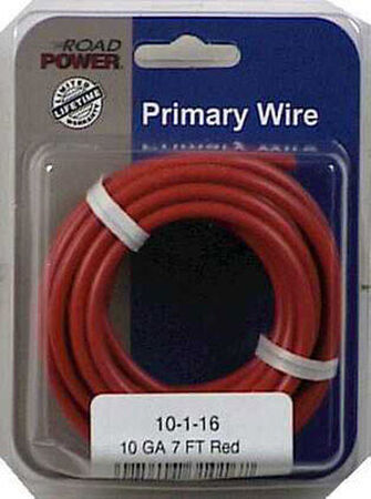 Coleman Cable 7 ft. L Primary Wire 10 Ga. Carded