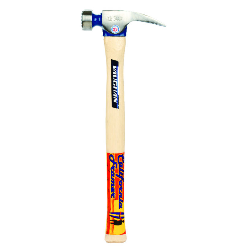 Vaughan 23 Oz Milled Face Hickory California Framing Hammer High
