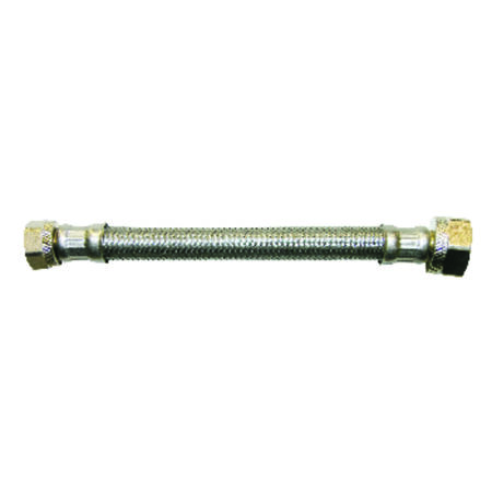 Ace 3/8 in. Compression X 1/2 in. D Compression 24 in. Stainless Steel Faucet Supply Line