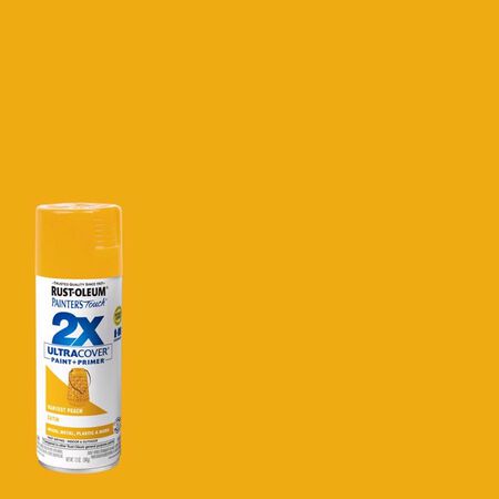 Rust-Oleum Painter's Touch Satin Harvest Peach Paint+Primer Spray Paint 12 oz.