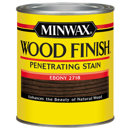Minwax Wood Finish Semi-Transparent Ebony Oil-Based Penetrating Wood Stain 1 qt