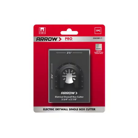 Arrow Pro 2-7/8 in. L x 3-3/4 in. W Bi-Metal Square Drywall Blade Multi-Material 1 Piece