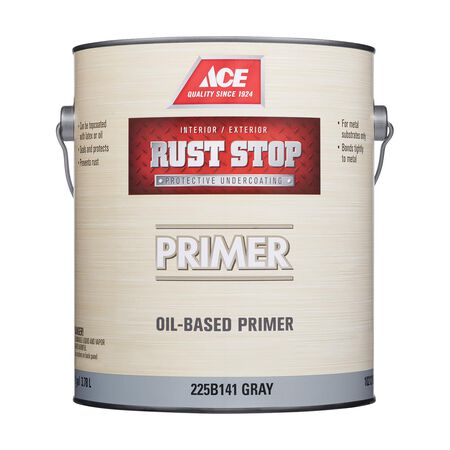 Ace Rust Stop Gray Oil-Based Enamel Rust Preventative Paint 1 gal