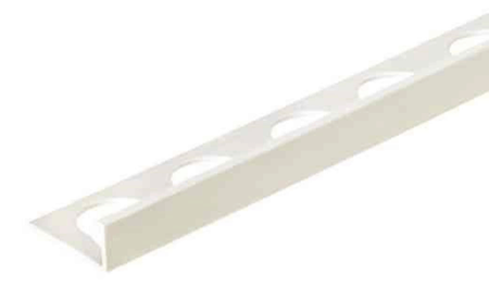 Bright White 3/8 in. Aluminum L-Shape Tile Edging Trim