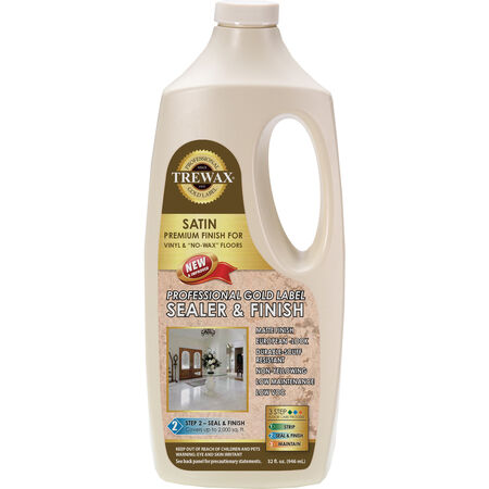 Trewax Gold Label Satin Sealer Wax Liquid 32 oz