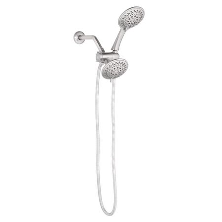 Oakbrook Collection Brushed Nickel 6 settings Showerhead Combo 1.8 gpm